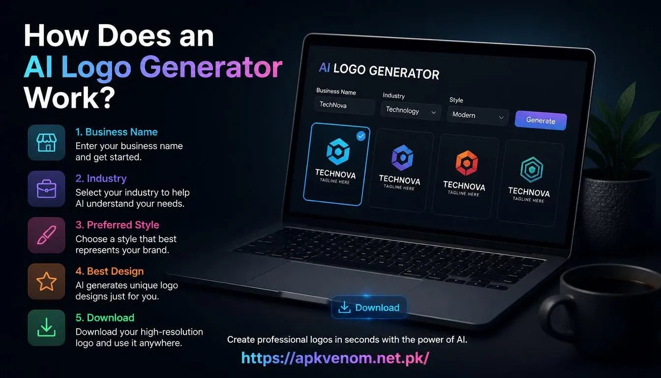How Does an AI Logo Generator Work Generate logo preferred style
