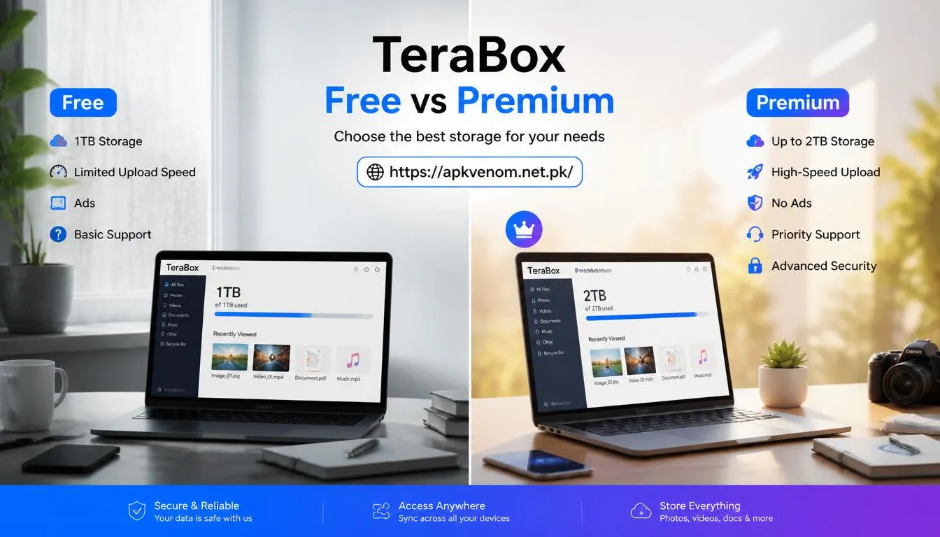 TeraBox Free vs Premium