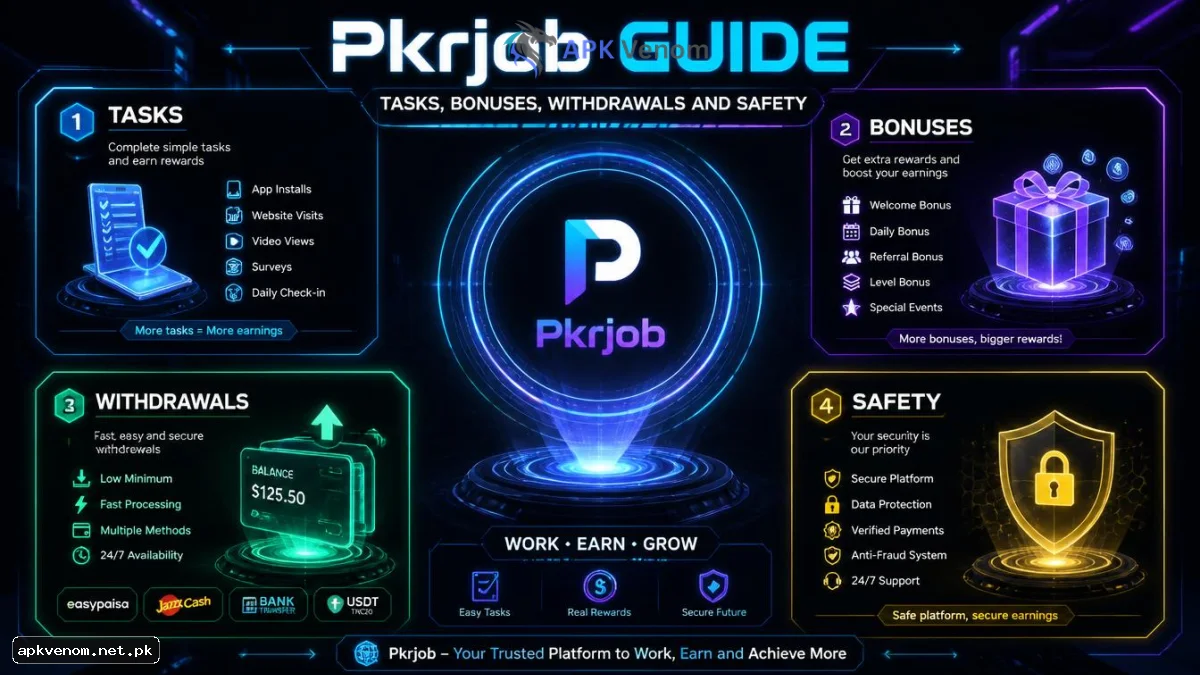 Pkrjob Guide: Tasks, Bonuses, Withdrawals and Safety